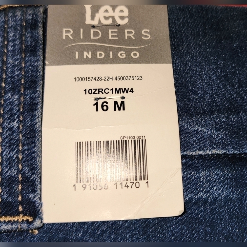 LEE RIDER INDIGO JEANS - Picture 2 of 6